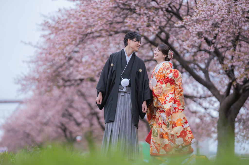 【桜の時期限定プラン】新川千本桜ロケーションプラン | フォトウェディング・前撮り・結婚写真