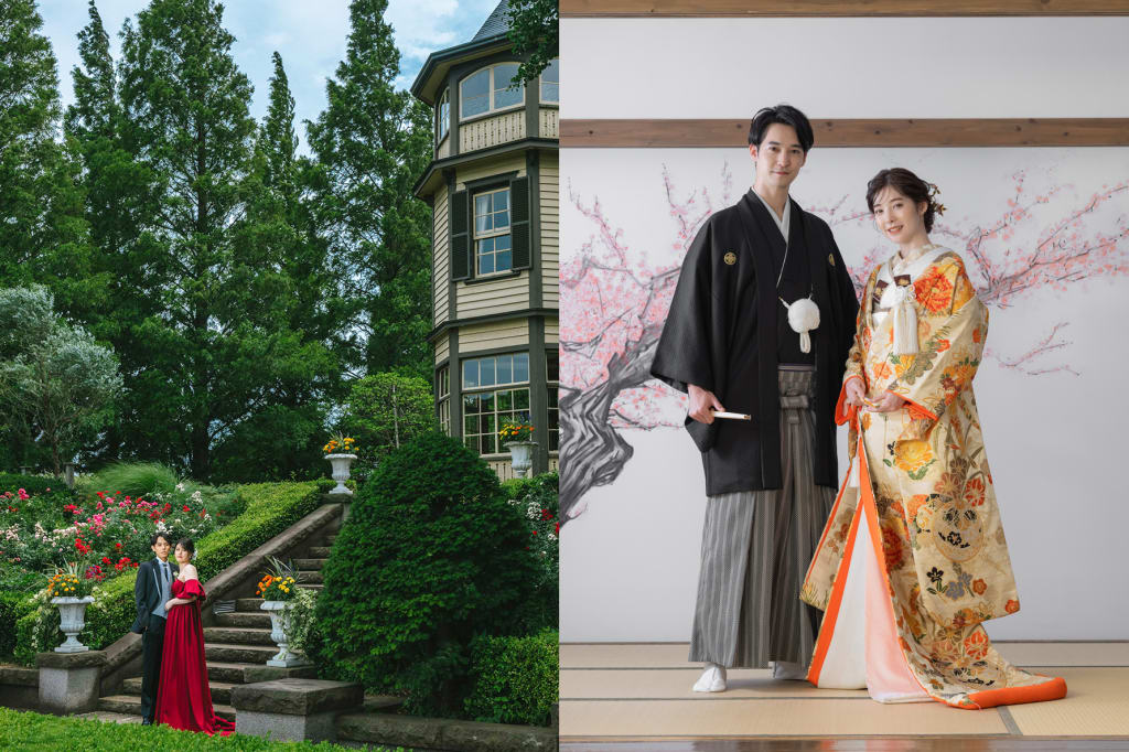 山手周辺公園ロケーション＋屋内庭園スタジオプラン | フォトウェディング・前撮り・結婚写真