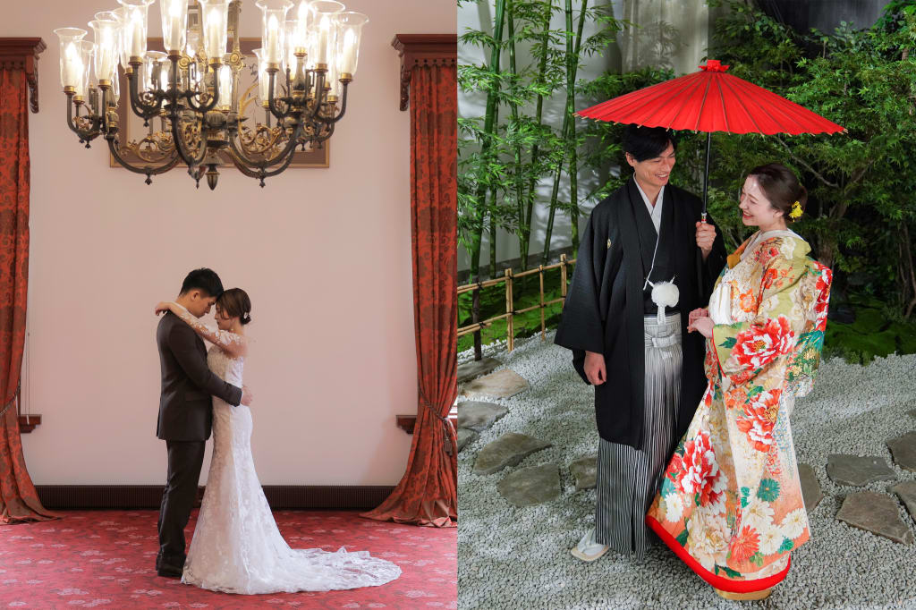 豊平館ロケーション＋屋内庭園スタジオプラン | スタジオTVB 京都店 | フォトウェディング・前撮り・結婚写真