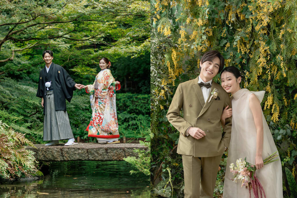 池田山公園ロケーション+洋装ハウススタジオ【350カット】プラン | フォトウェディング・前撮り・結婚写真