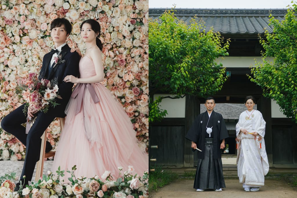 【350カット洋装＋和装】難波田城公園ロケーション ＋洋ハウススタジオプラン | フォトウェディング・前撮り・結婚写真