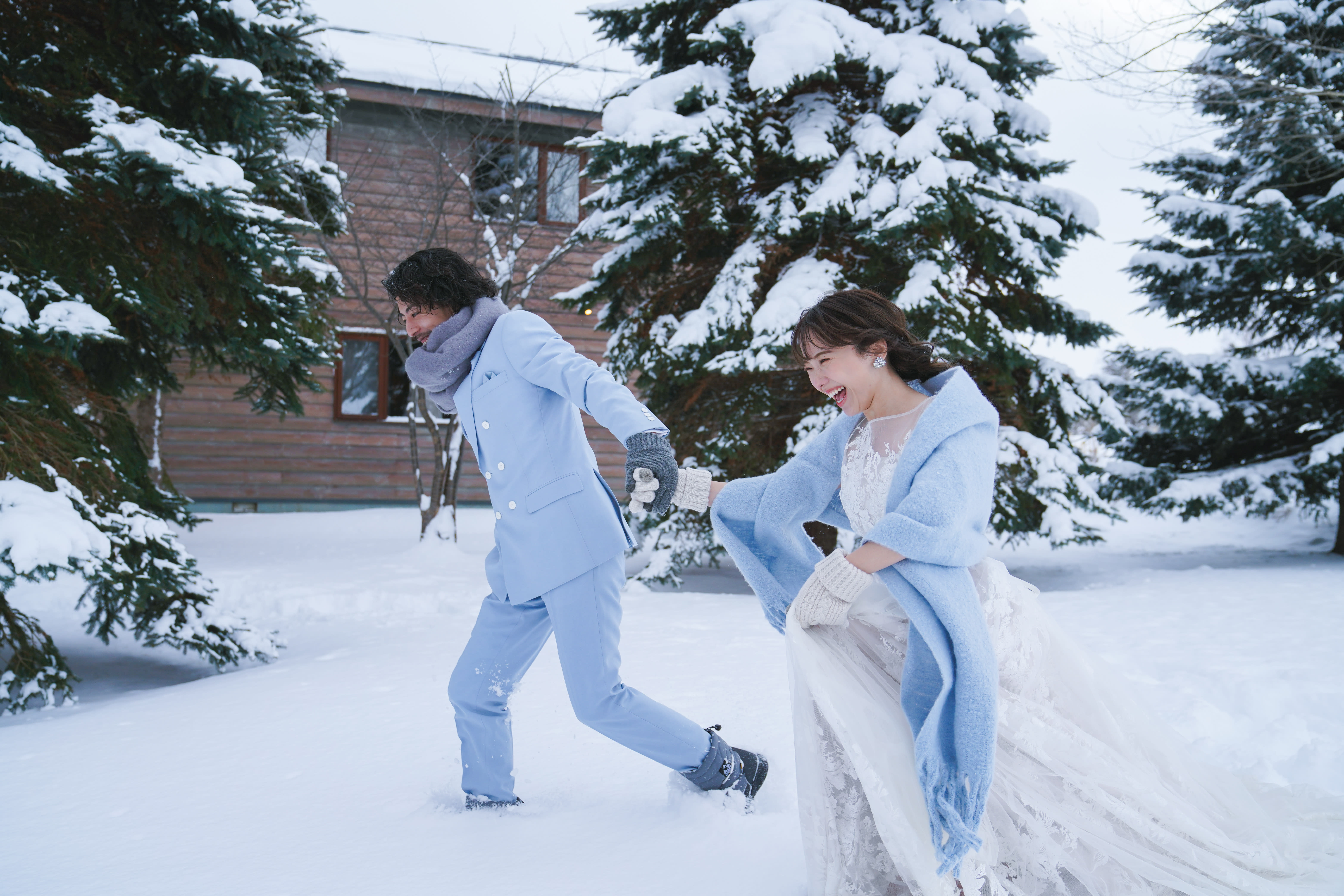 (冬季限定)チャペル&ガーデンプラン | スタジオSOLA 美瑛店 | フォトウェディング・前撮り・結婚写真