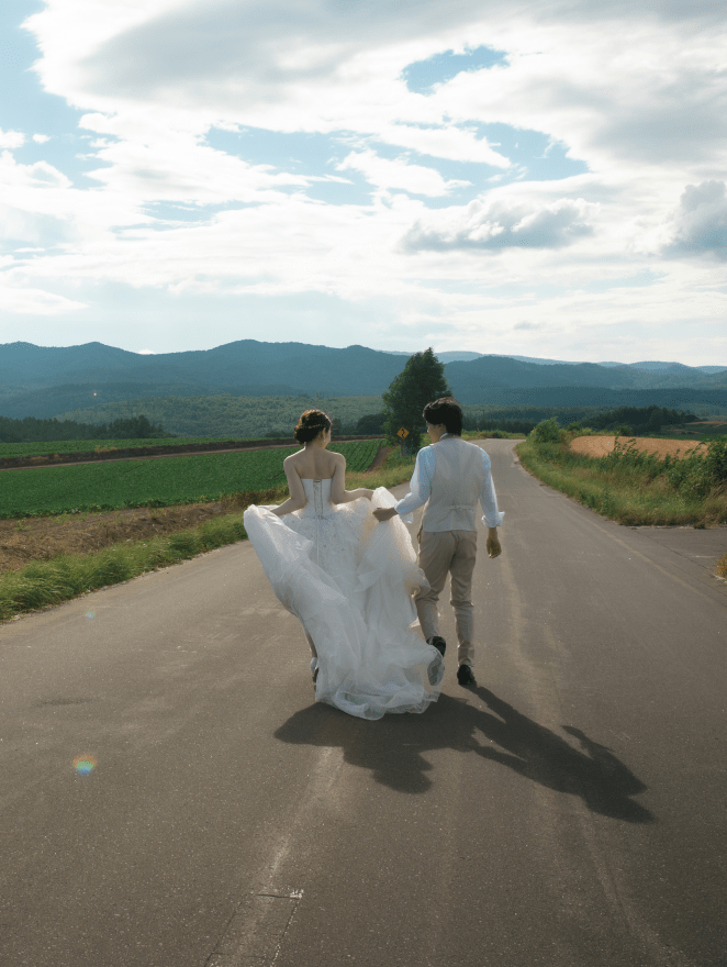 上野ファーム＋もう一箇所プラン | スタジオSOLA 美瑛店 | フォトウェディング・前撮り・結婚写真
