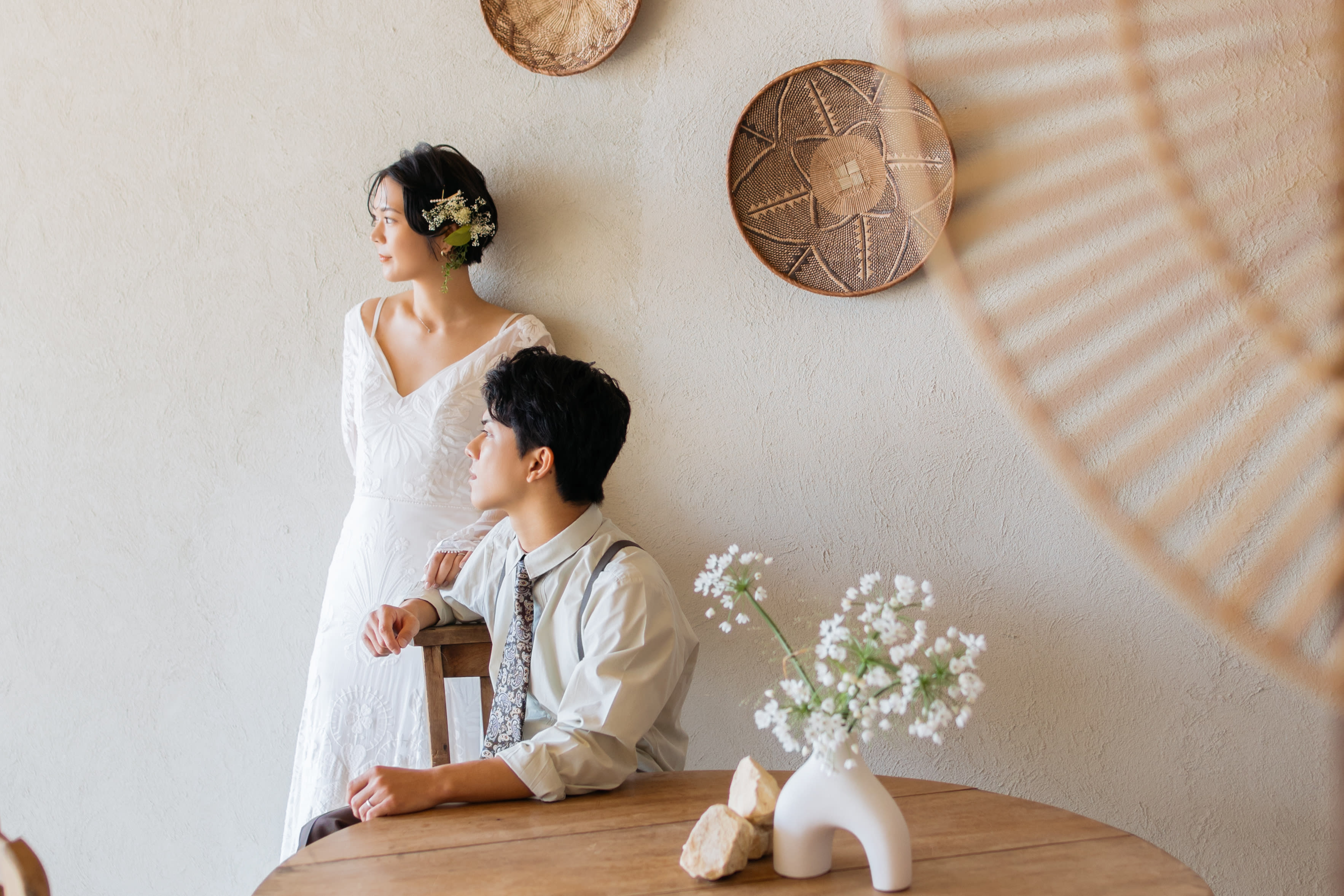 ビーチ＋Flower studioプラン | スタジオSUNS | フォトウェディング・前撮り・結婚写真