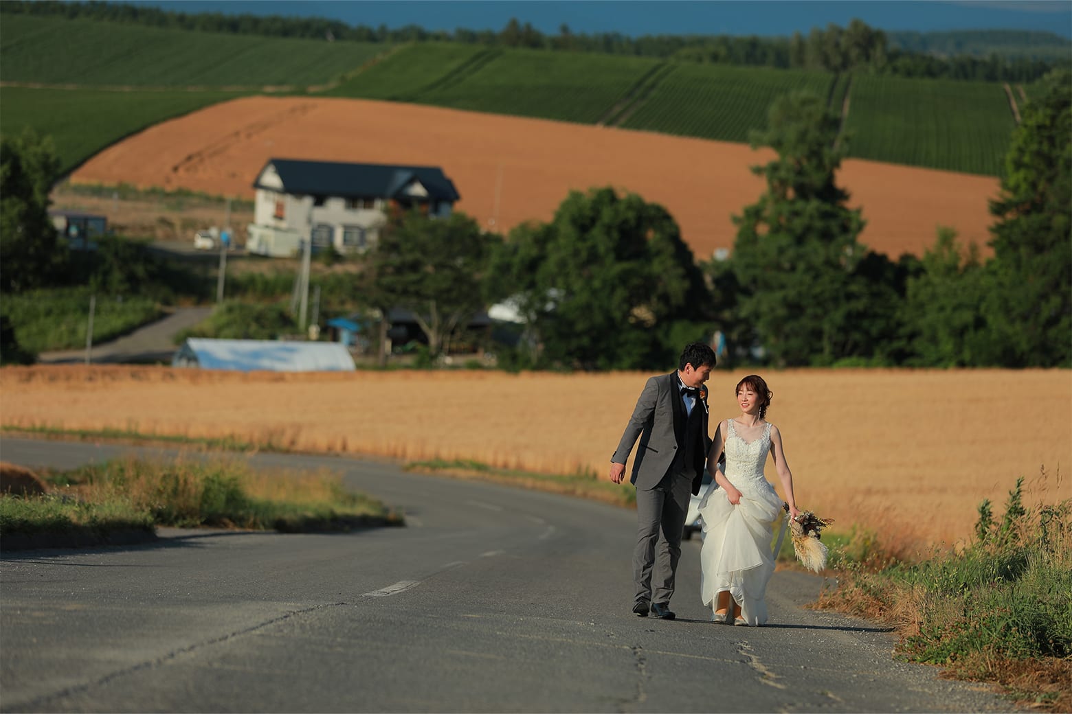 富良野 or 美瑛の花畑＋美瑛の丘プラン | スタジオSOLA 美瑛店 | フォトウェディング・前撮り・結婚写真