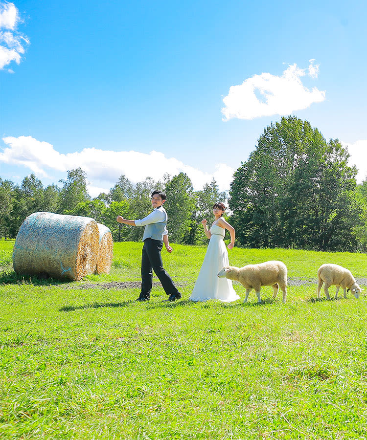 牧場＋チャペル＆ガーデンプラン | スタジオSOLA 美瑛店 | フォトウェディング・前撮り・結婚写真