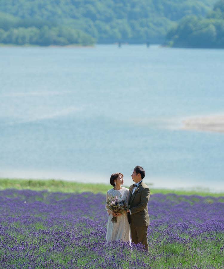 かなやま湖＋チャペル＆ガーデンプラン | スタジオSOLA 美瑛店 | フォトウェディング・前撮り・結婚写真