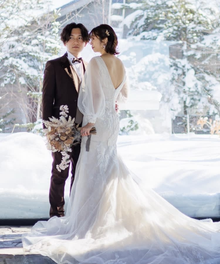 （冬季限定）チャペル＋動物スノーロケプラン | スタジオSOLA 美瑛店 | フォトウェディング・前撮り・結婚写真