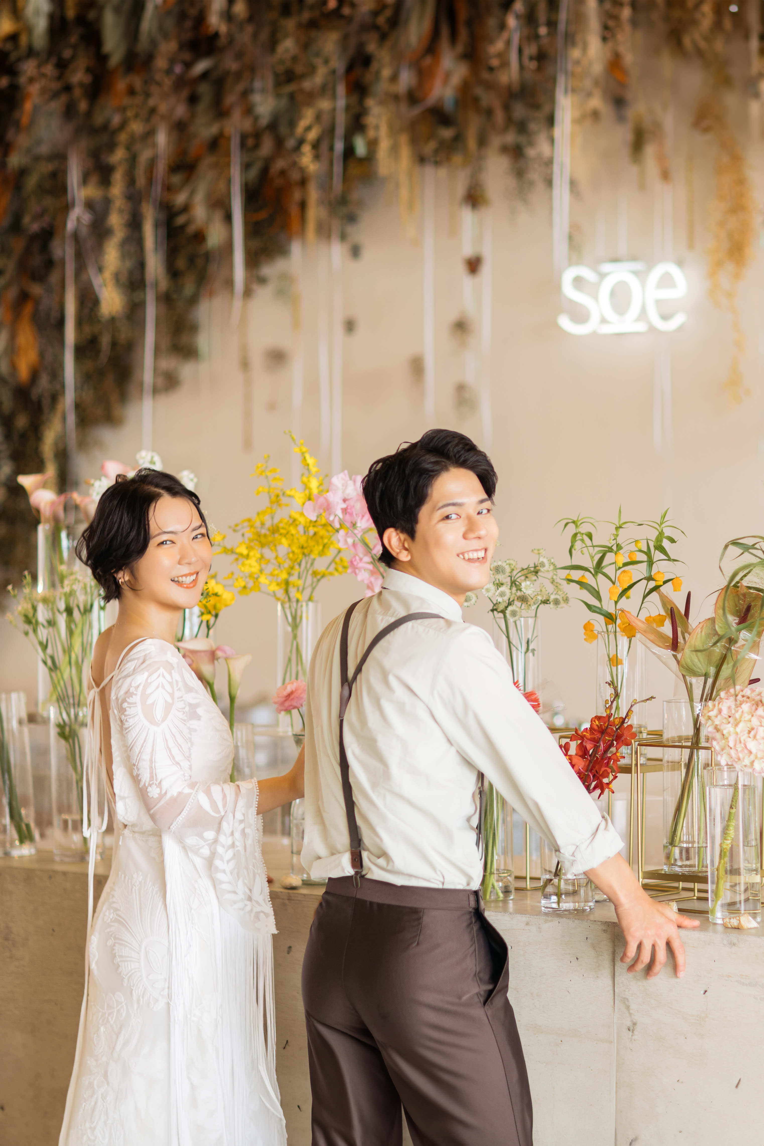 ビーチ＋Flower studioプラン | スタジオSUNS | フォトウェディング・前撮り・結婚写真