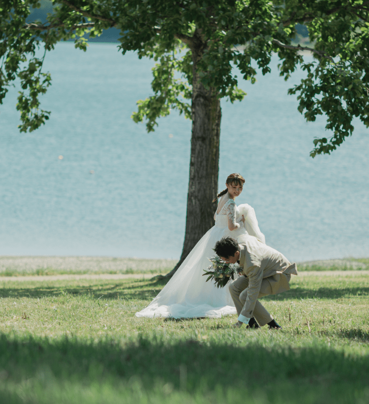 かなやま湖＋もう一箇所プラン | スタジオSOLA 美瑛店 | フォトウェディング・前撮り・結婚写真