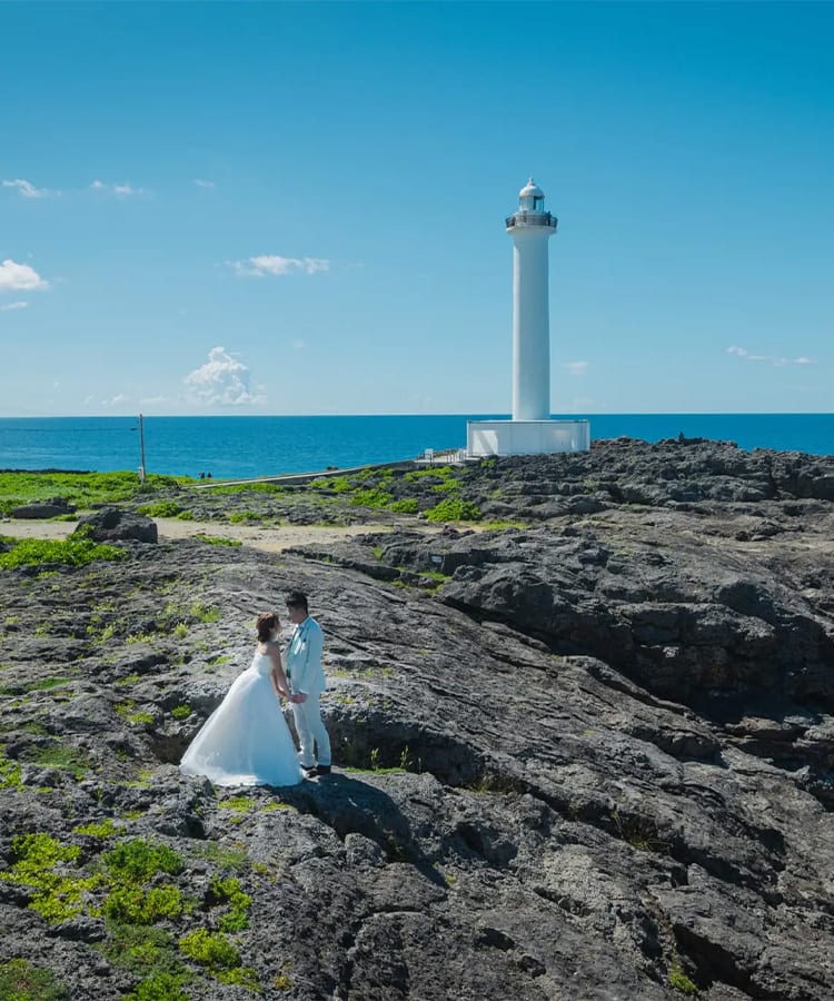 残波岬＋ビーチプラン | スタジオSUNS | フォトウェディング・前撮り・結婚写真