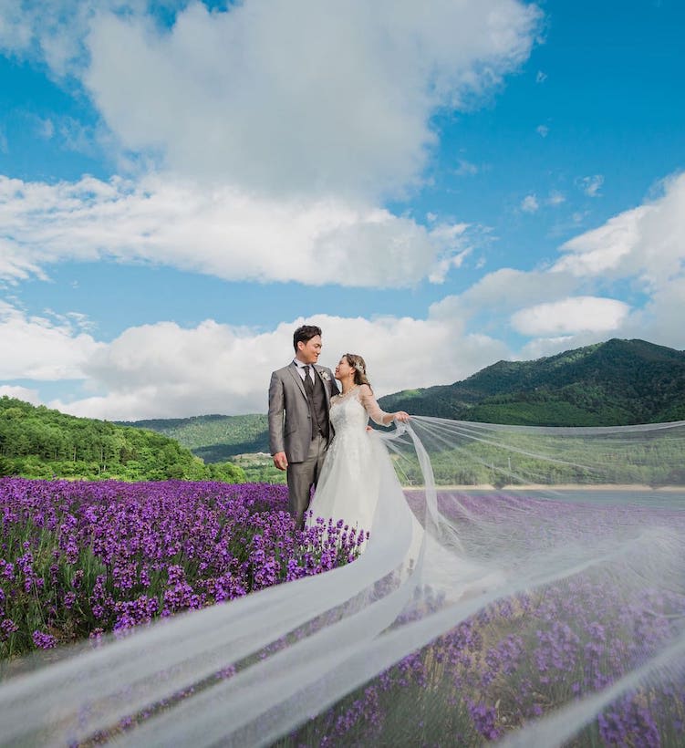 かなやま湖プラン | スタジオSOLA 美瑛店 | フォトウェディング・前撮り・結婚写真