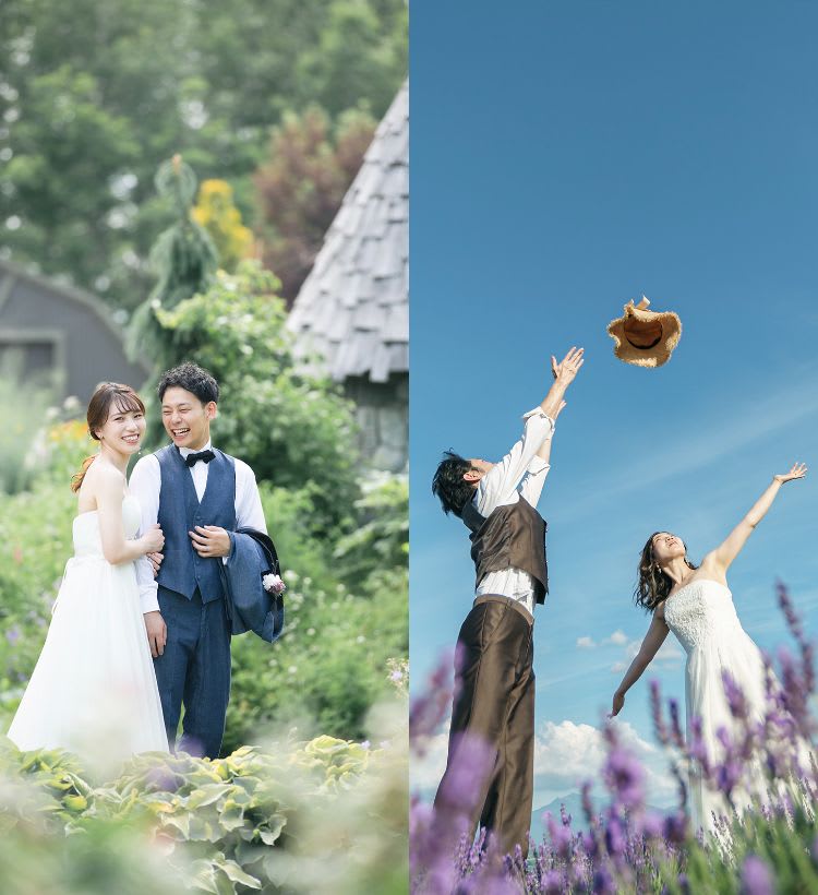 上野ファーム＋もう一箇所プラン | スタジオSOLA 美瑛店 | フォトウェディング・前撮り・結婚写真