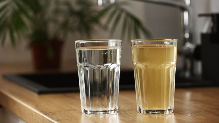 Galvanized pipes can leave your water looking unpleasant