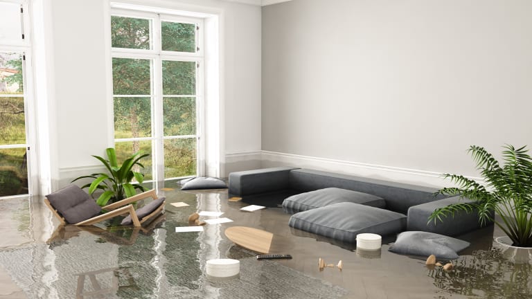 Not all water leaks are this easy to spot