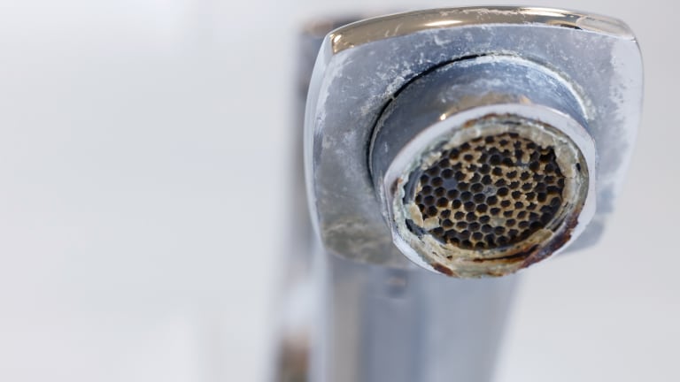 Mineral build-up will restrict your water flow.
