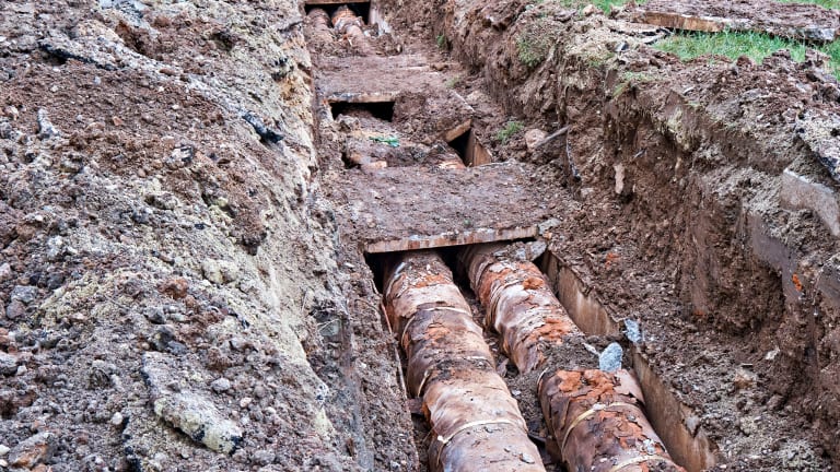 Cast iron sewer pipes can be over 50 years old