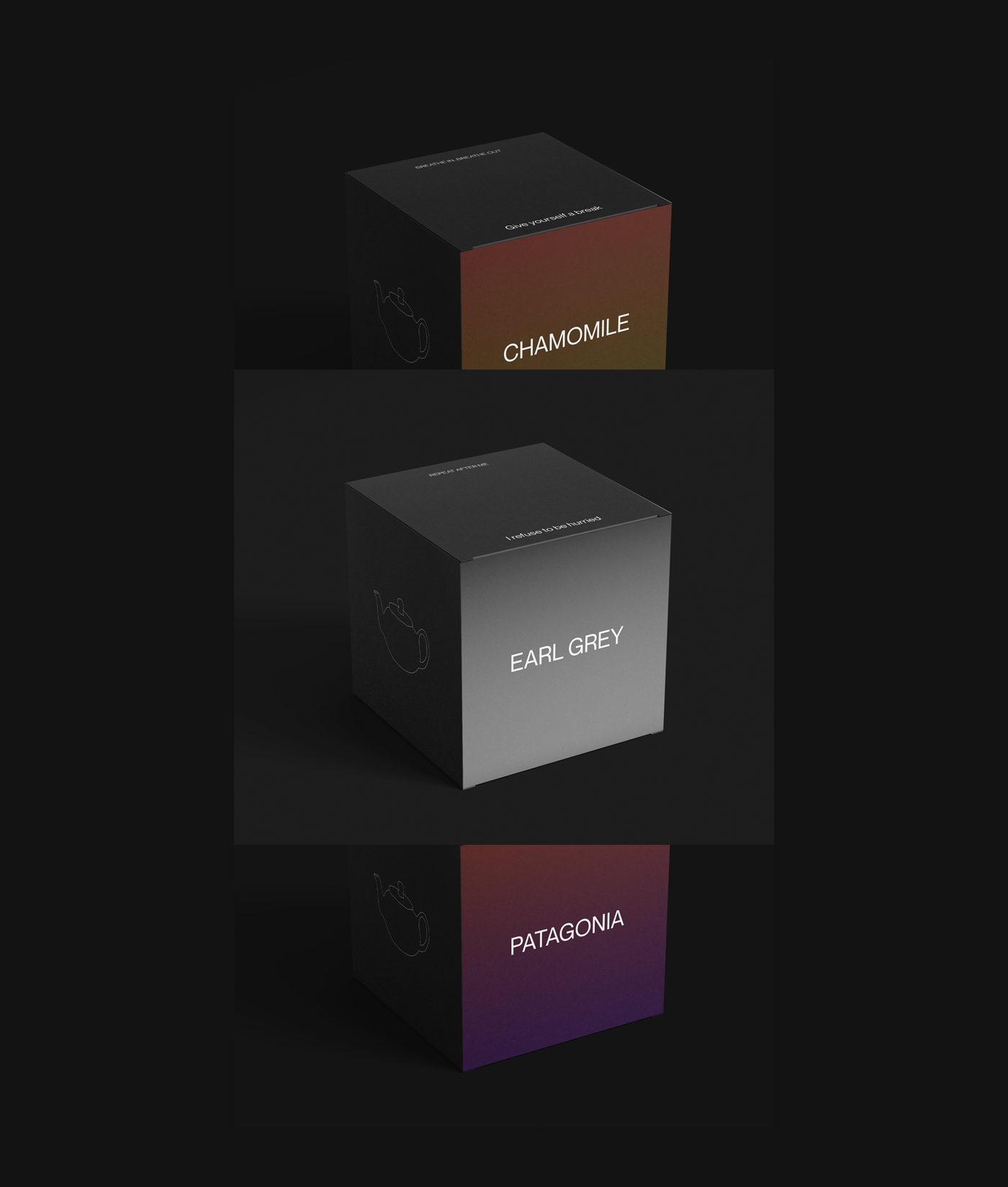 Tea boxes - Packaging design for Capital Tea. Concept work by Postdigitalist.