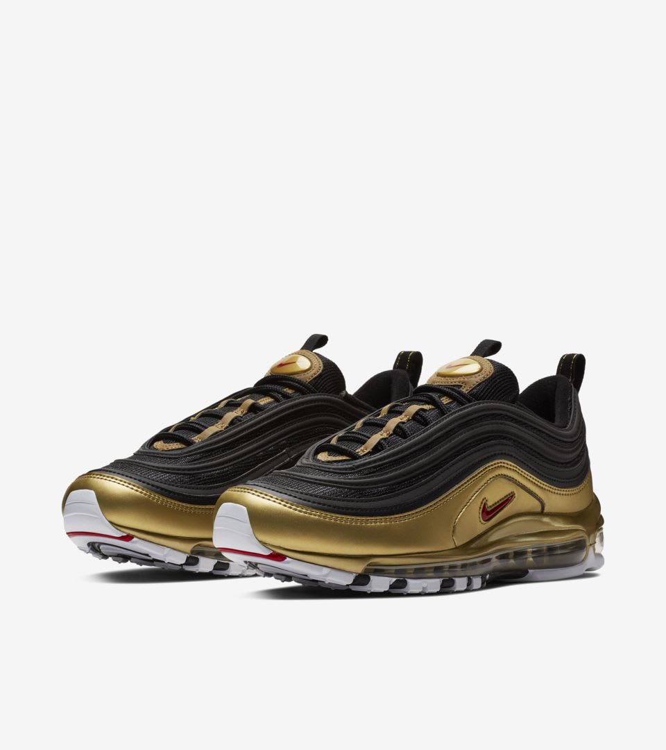 air max 97 gold silver black