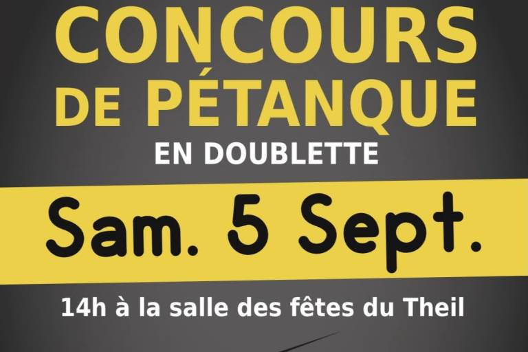 Concours de pétanque en doublette image1
