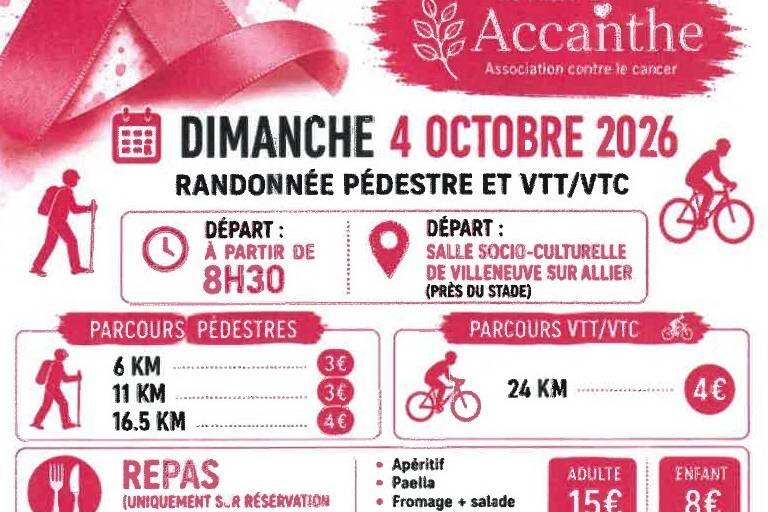 Octobre Rose - Randonnée pédestre VTT/VTC image1