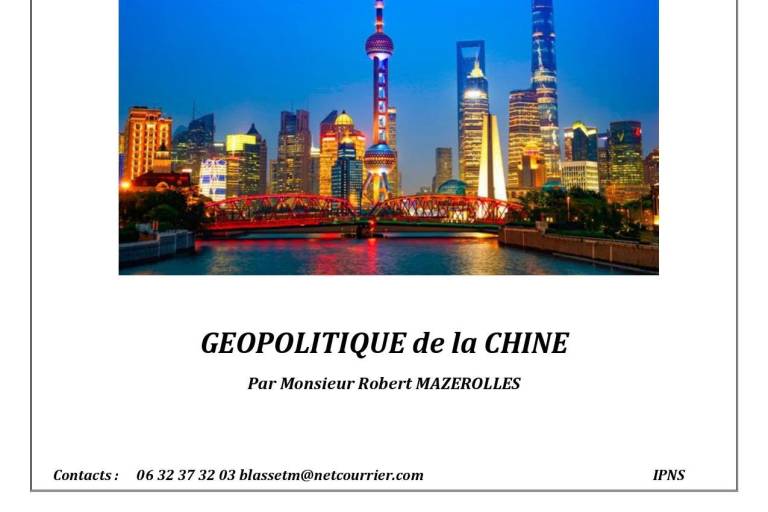 Conférence "Géopolitique de la Chine" image1