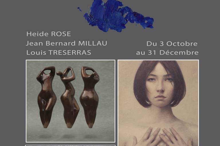 Expositions à la galerie Seibel avec Heide Rose, Jean-Bernard Millau & Louis Treserras image2