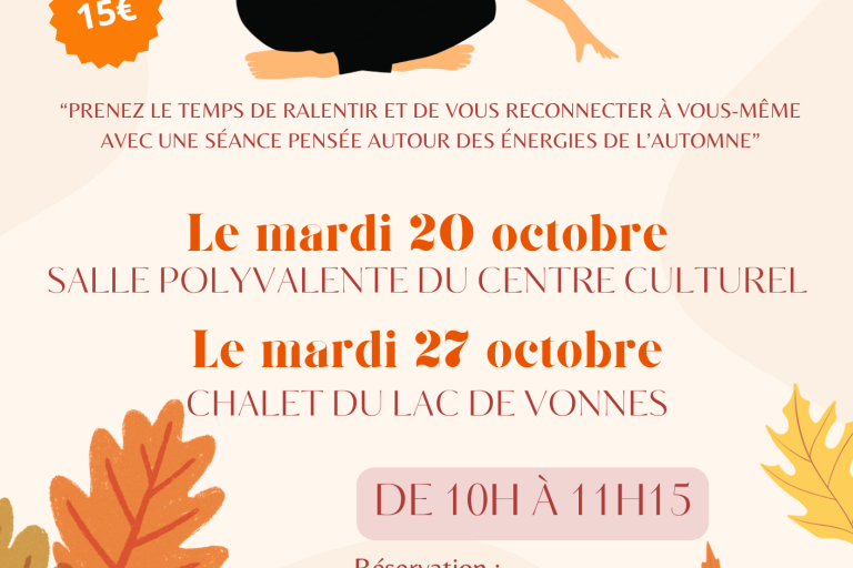 Yoga: "De energie van de herfst verwelkomen" (in het dorpscentrum) image1