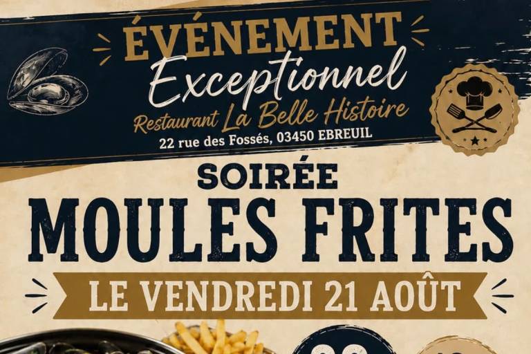 Soirée Moules Frites, Restaurant La Belle Histoire image1
