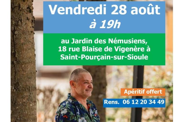 Laurent Ribaud en concert, Jardin des Némusiens image1