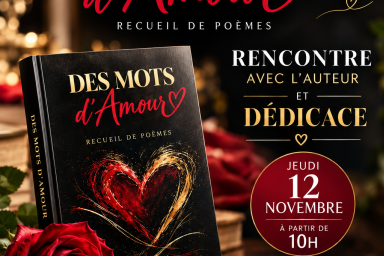 Rencontre et dédicace : « Des mots d’amour », recueil de poèmes image1