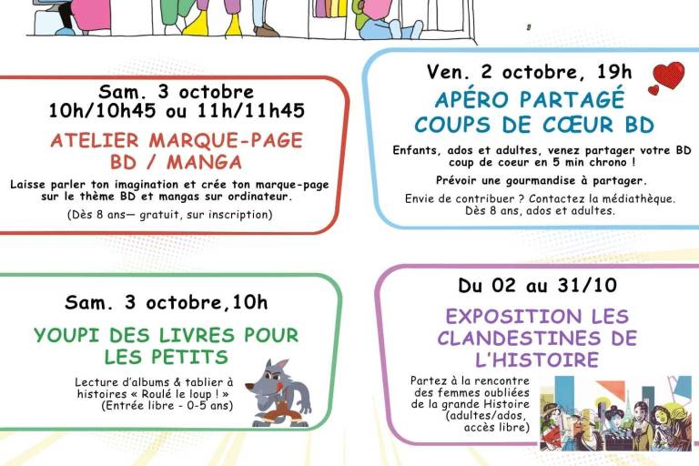 Biblis en Folie à la médiathèque : deux jours pour fêter les bibliothèques et la BD ! image1
