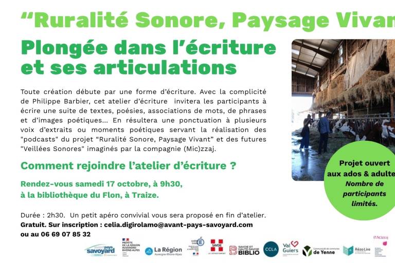 Ruralité : atelier d'écriture image1