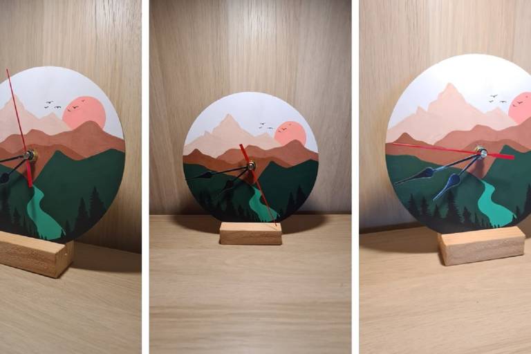 Personnalise ton horloge en bois image1