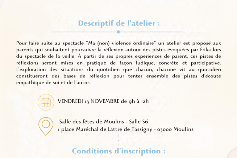 Spectacle "Ma [non] violence ordinaire" image2