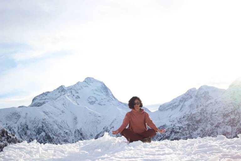 Outdoor yoga session and breakfast at Chalet Mounier image1