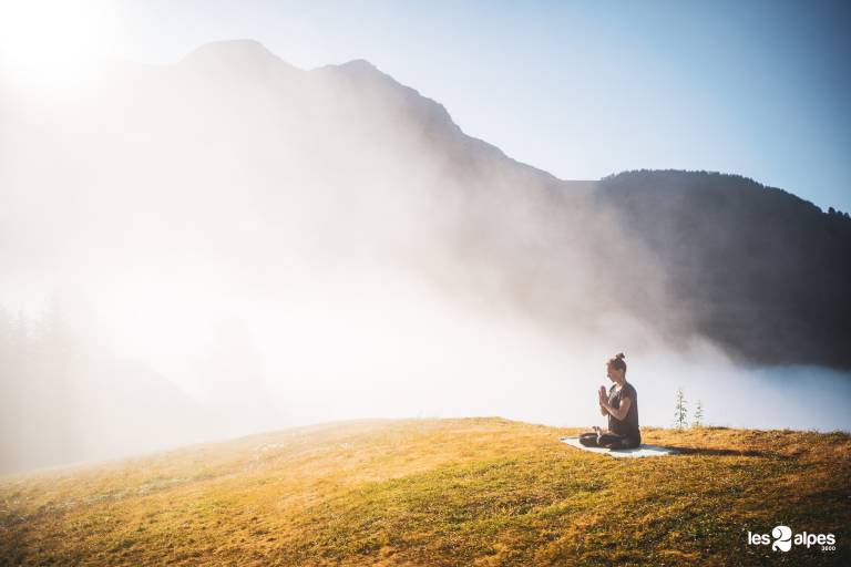Outdoor yoga session and breakfast at Chalet Mounier image2