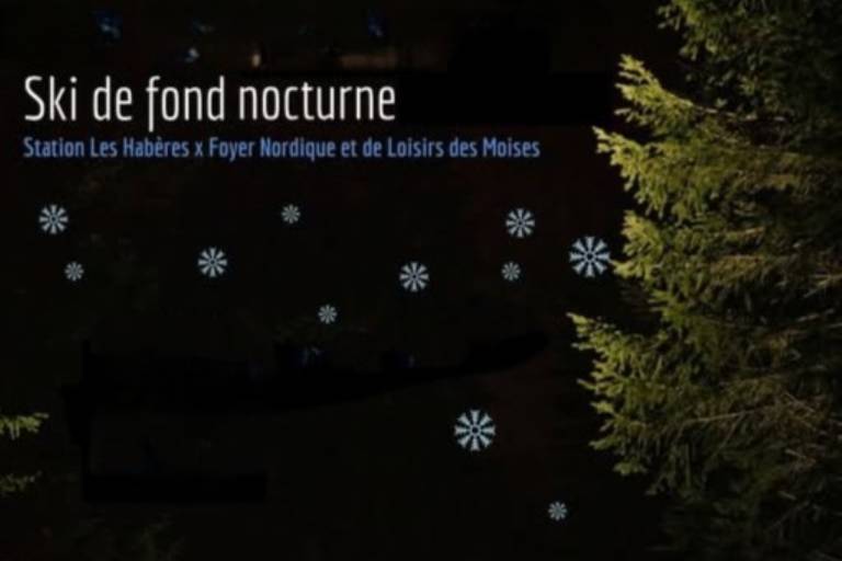 Nocturne ski de fond aux Moises image1