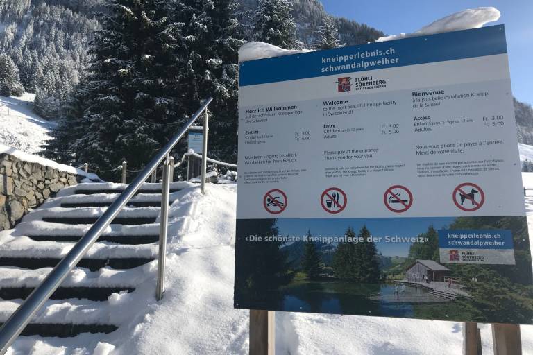Winter hike to the Kneipp facility Schwandalpweiher in Flühli image2