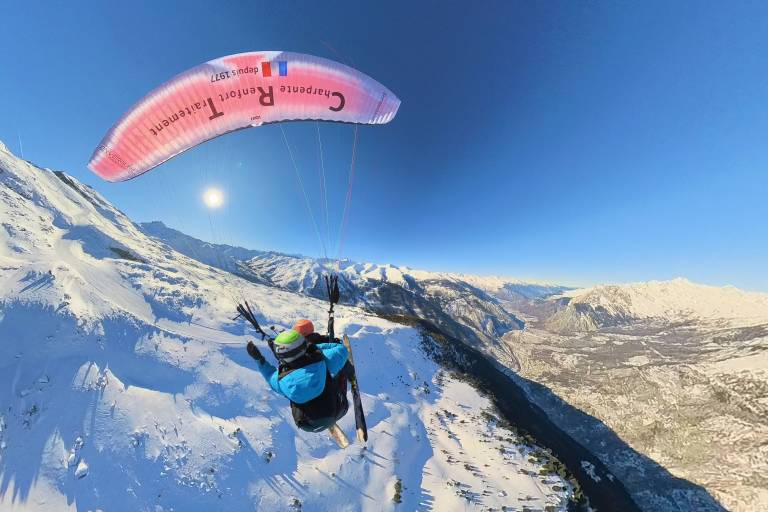Parapente à ski "Le Must" 1200m de dénivelé image1