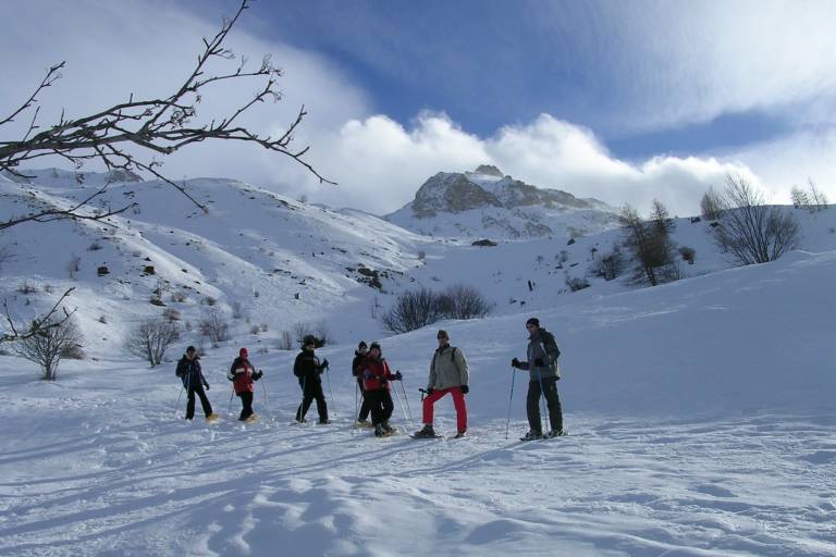 Snowshoe walking, bumsliding and Snakeglise image1