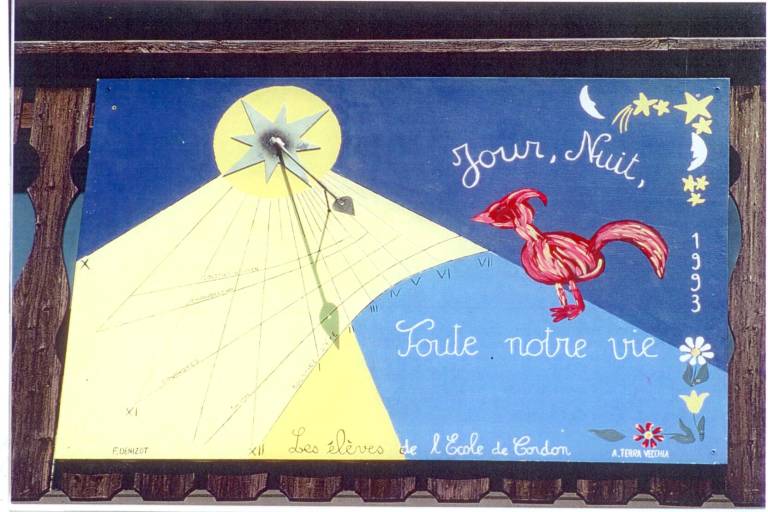 Les cadrans solaires de l'école de Cordon image1