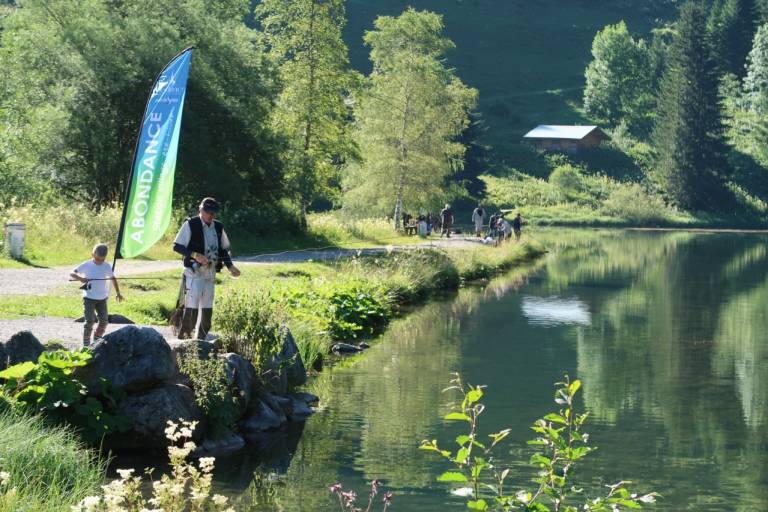 Fishing at the Lac des Plagnes image1