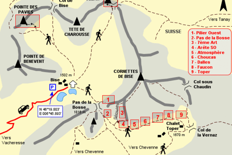 Climbing site - Les Cornettes de Bise image2