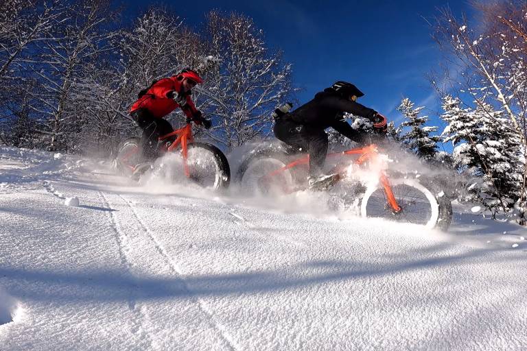 Chez Bob - Downhill mountain biking & electric fat biking on snow image2