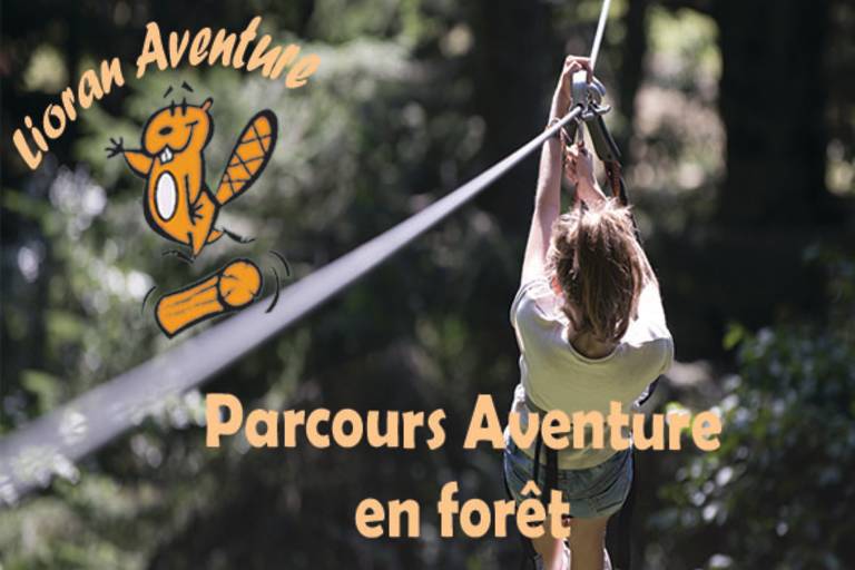 Tree line adventure course Lioran Aventure image1