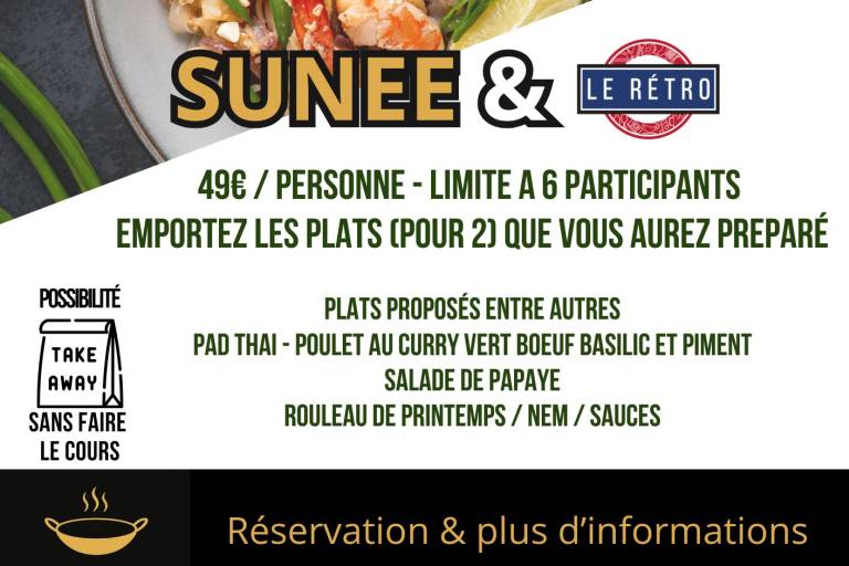 Cours de cuisine Thaï au Rétro image1