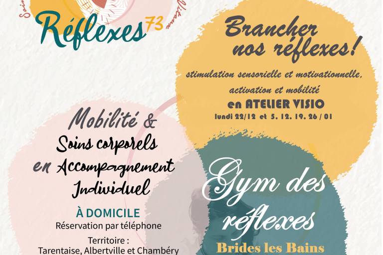 Gym des réflexes - Stimulation sensorielle, activation et mobilité avec Céline - Reflexes73 - Jeudi 04 décembre image1