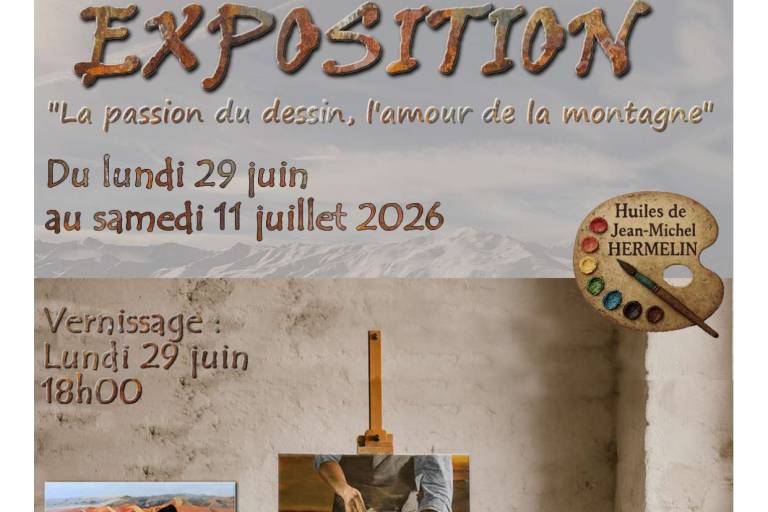 Exposition- La passion du dessin, l'amour de la montagne par Jean-Michel Hermelin image1