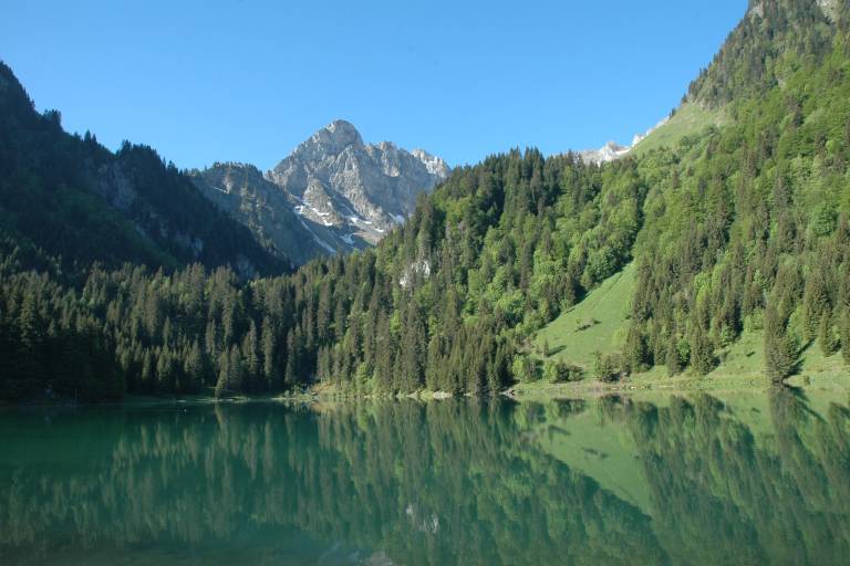 Le lac de Tavaneuse depuis les Plagnes image1